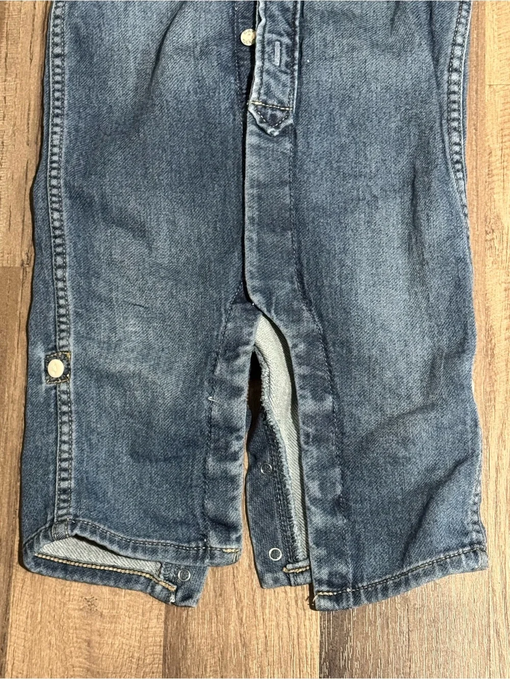 GAP Baby Denim Romper Jacket - Blue